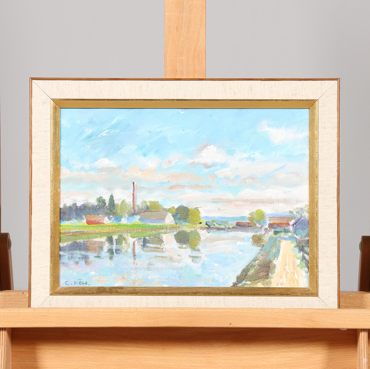 CARL KÖHLER. OIL ON CANVAS, signed.