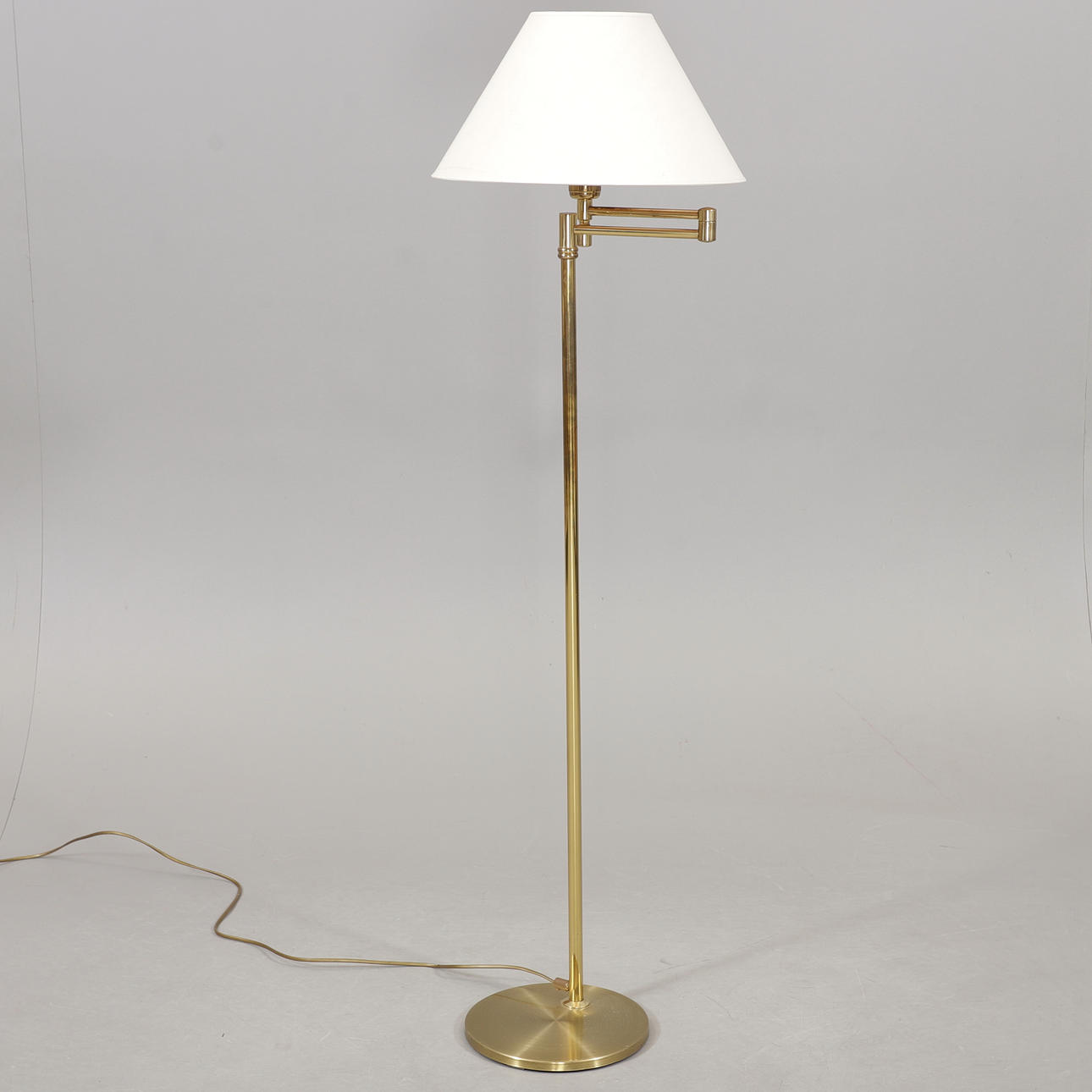 FLOOR LAMP, brass, Ewå, Värnamo.