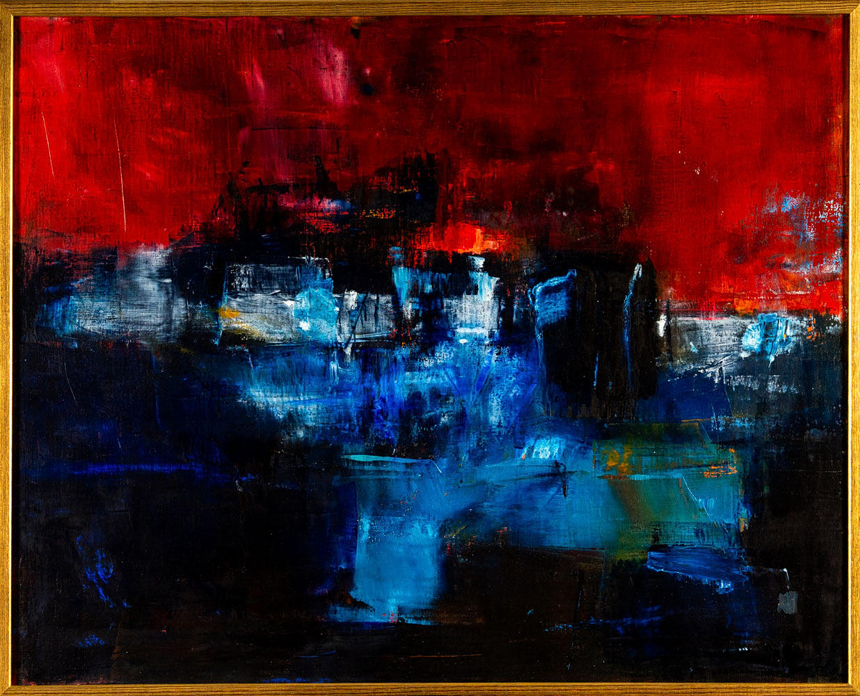 MALTE NYBERG. Oil on canvas, signed, “Hamn” dated 1978.