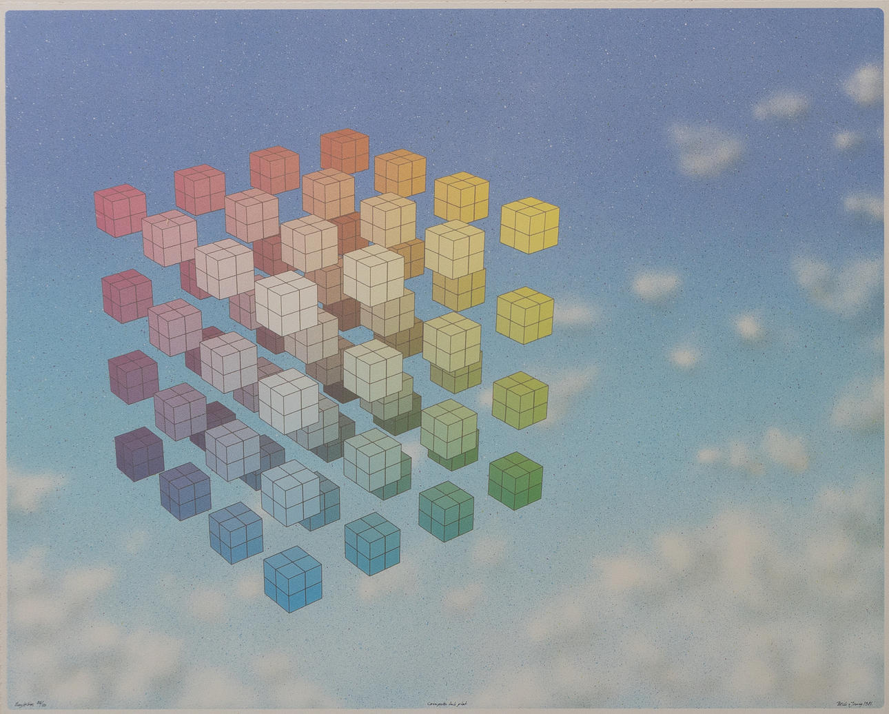 BECK & JUNG. “Eaglebok”, computer ink plot, numbered 86/110.