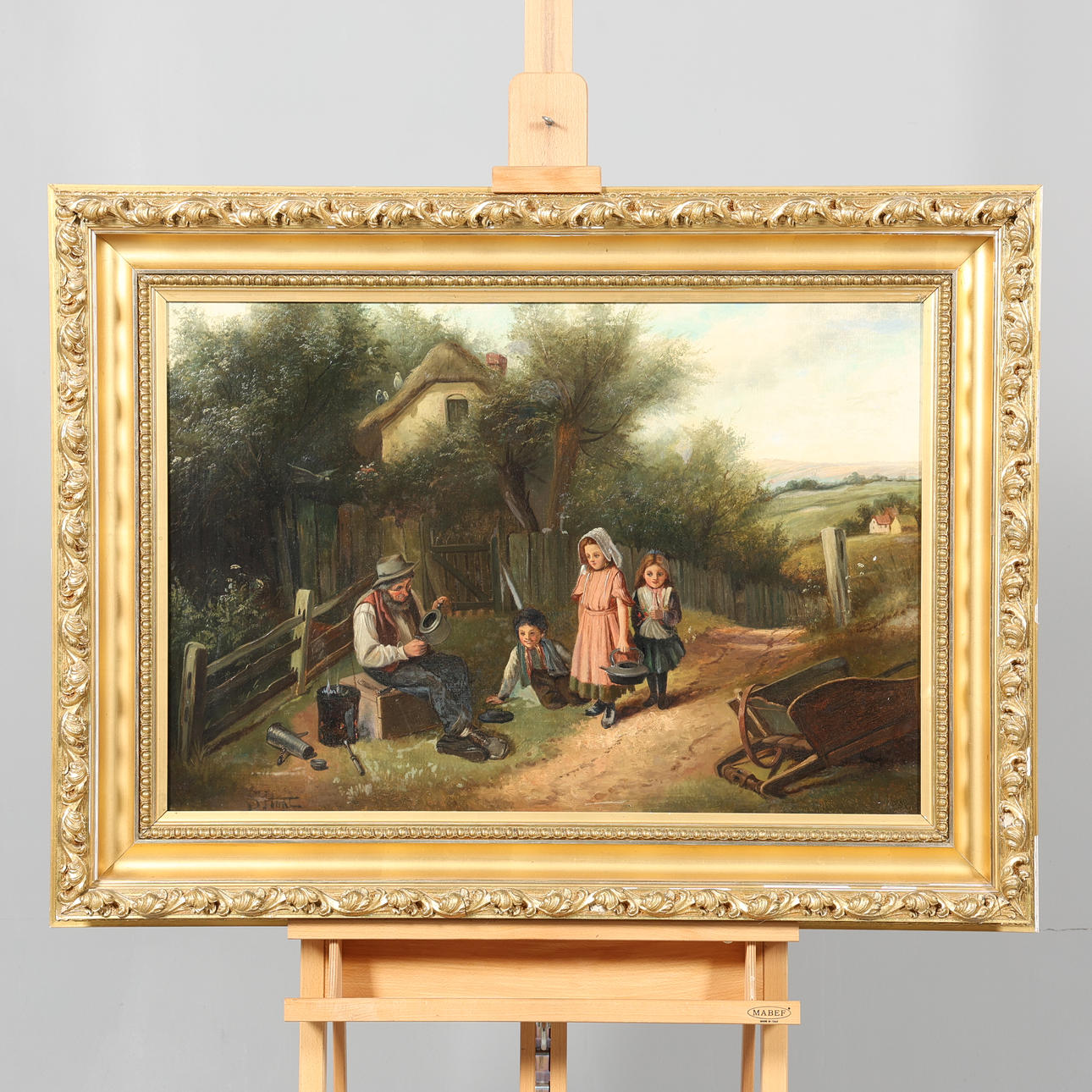 OIDENTIFIERAD KONSTNÄR. OIL ON CANVAS, signed S. Hunt.