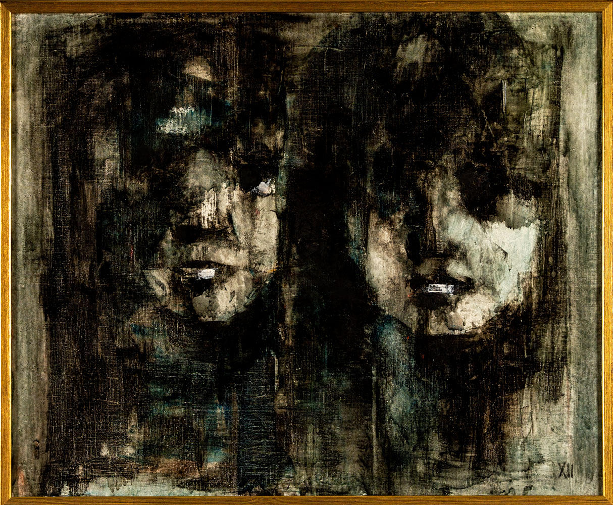 MALTE NYBERG. Singed “Sisters”.