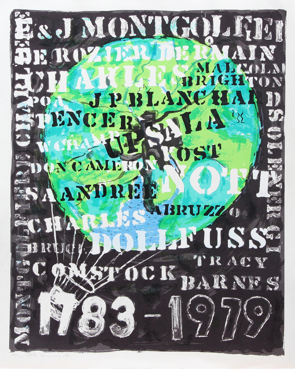 GÖSTA WERNER. LITO, signed.