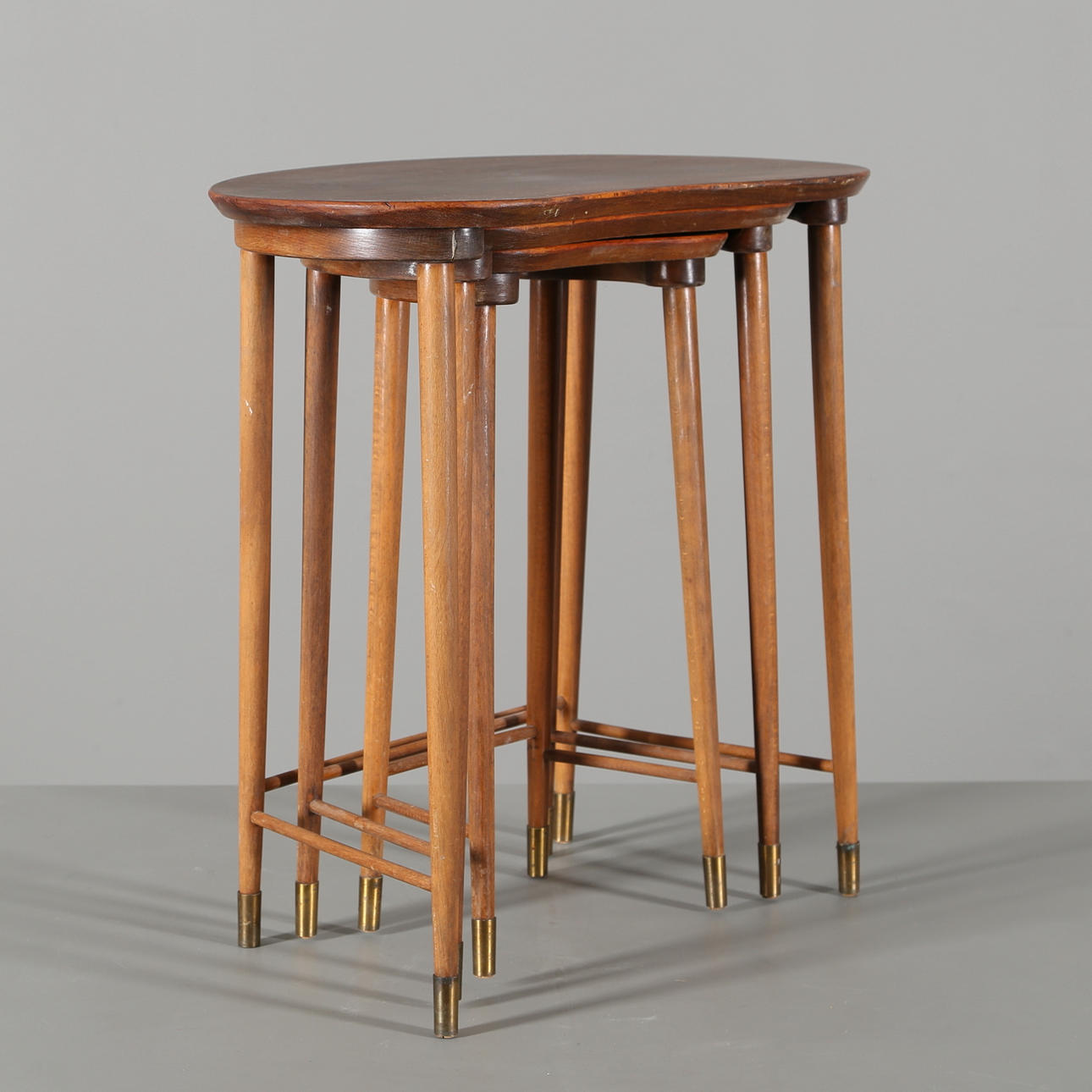 SATSBORD, 3 delar, Heltborg møbler, Danmark 1960-tal.