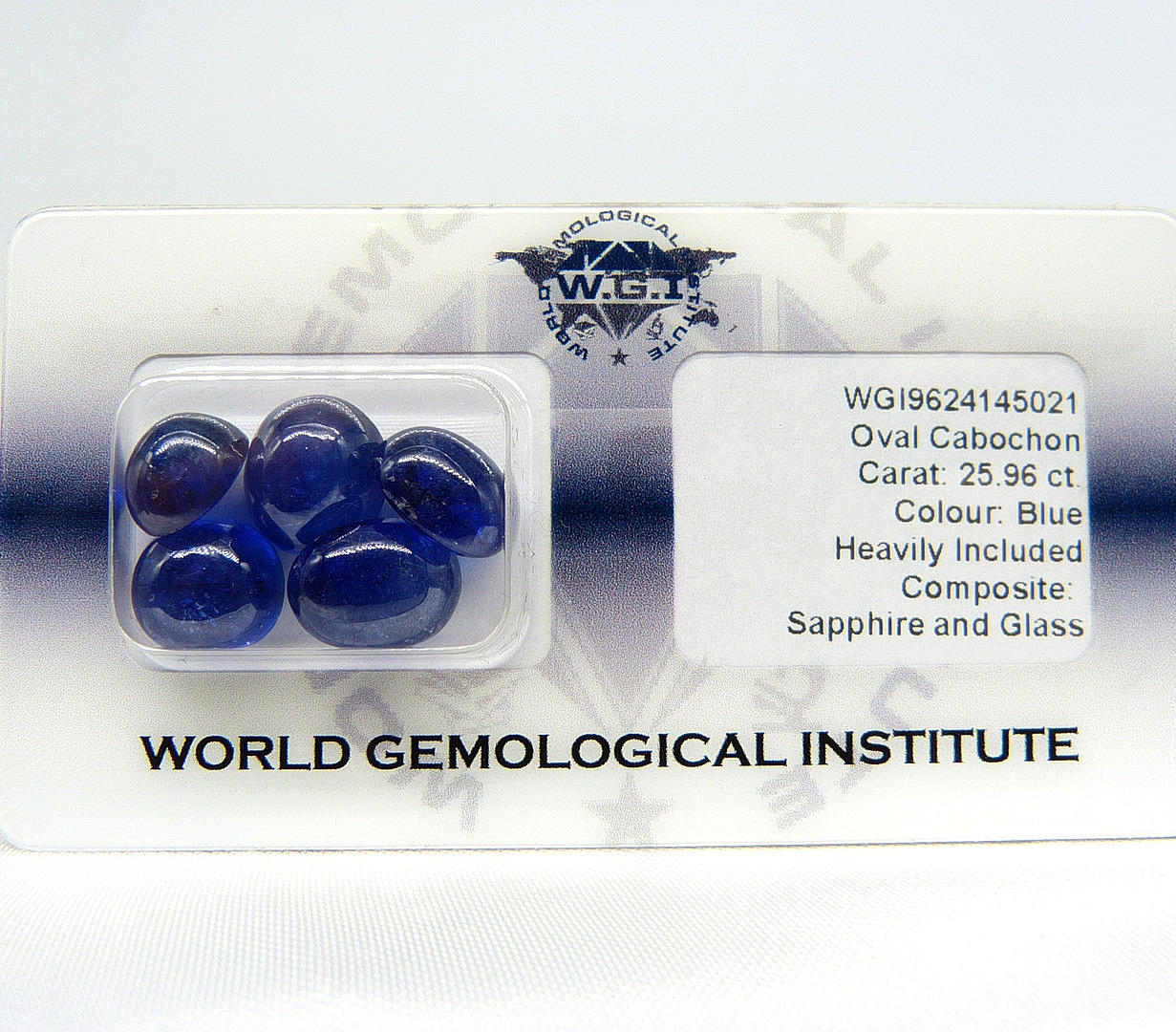 CERTIFIED CABOCHON SAPPHIRES 25.96CT.