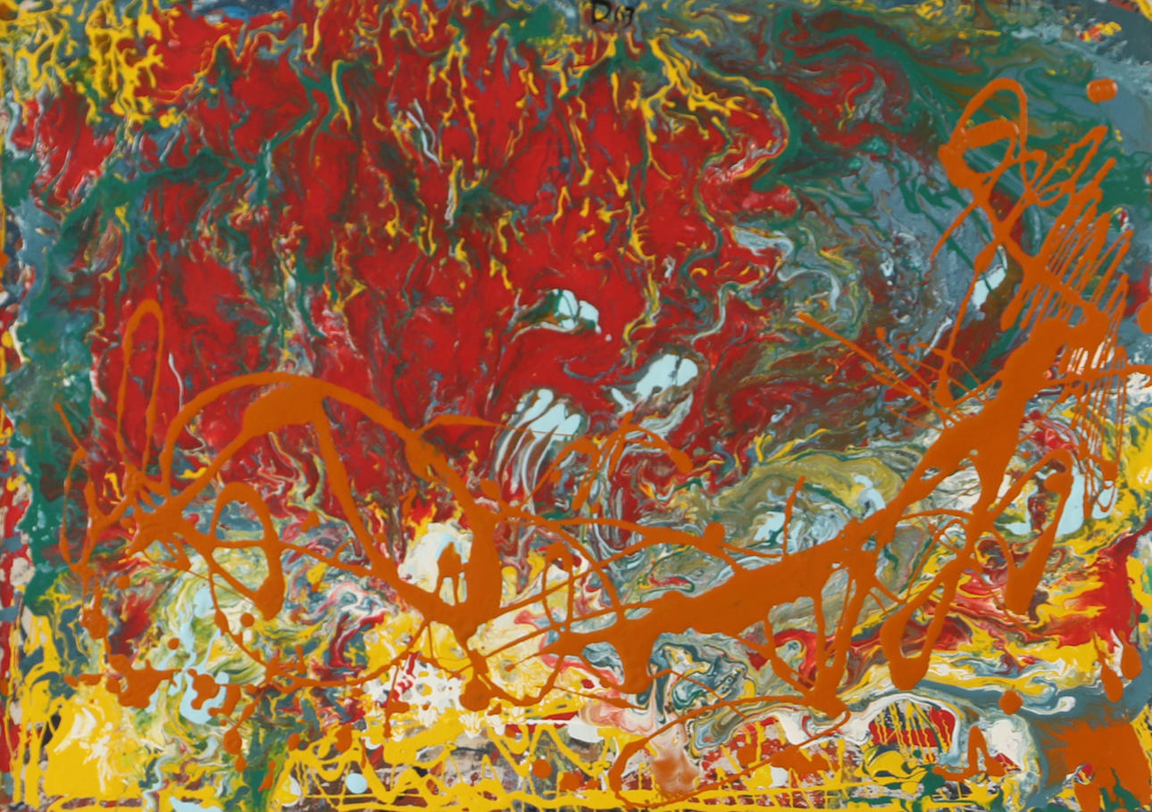 OKÄND KONSTNÄR. Composition, oil on panel, unsigned.