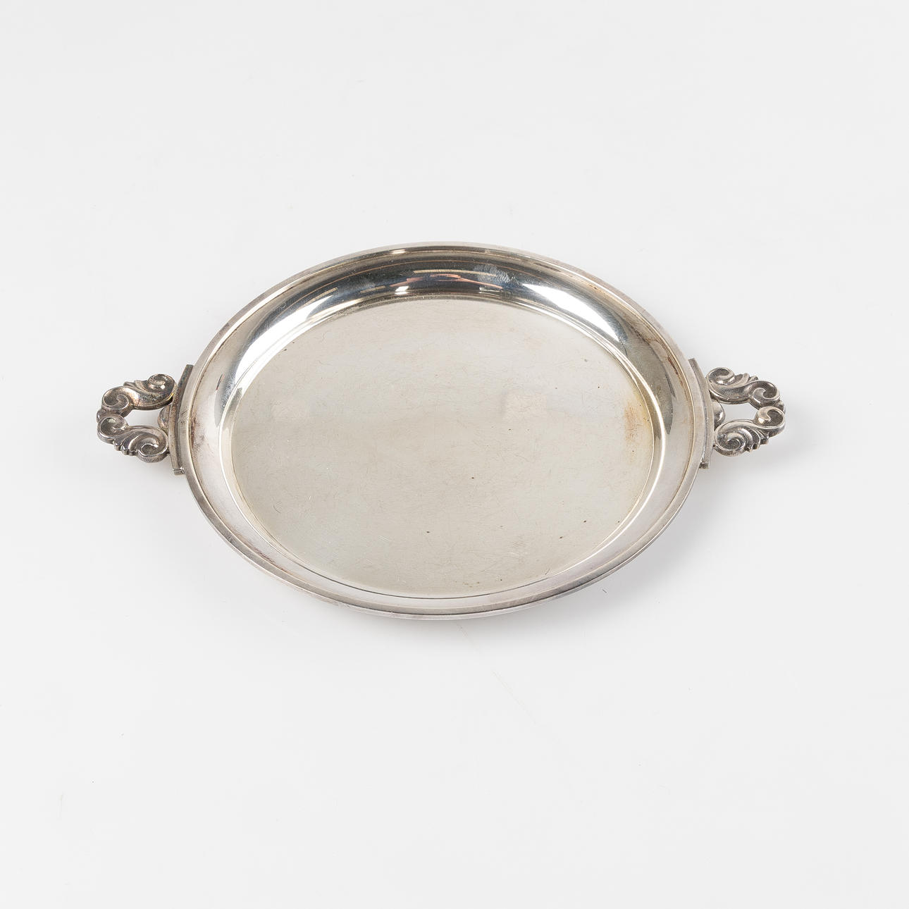 GEORG JENSEN. Snack tray, sterling silver, Denmark.