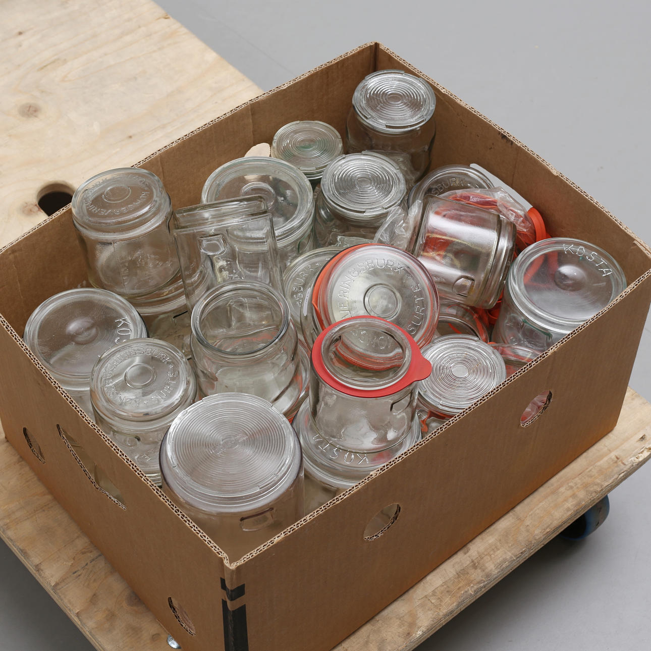 CANNING JARS, approx. 30 pcs, etc. Kosta, Surte.