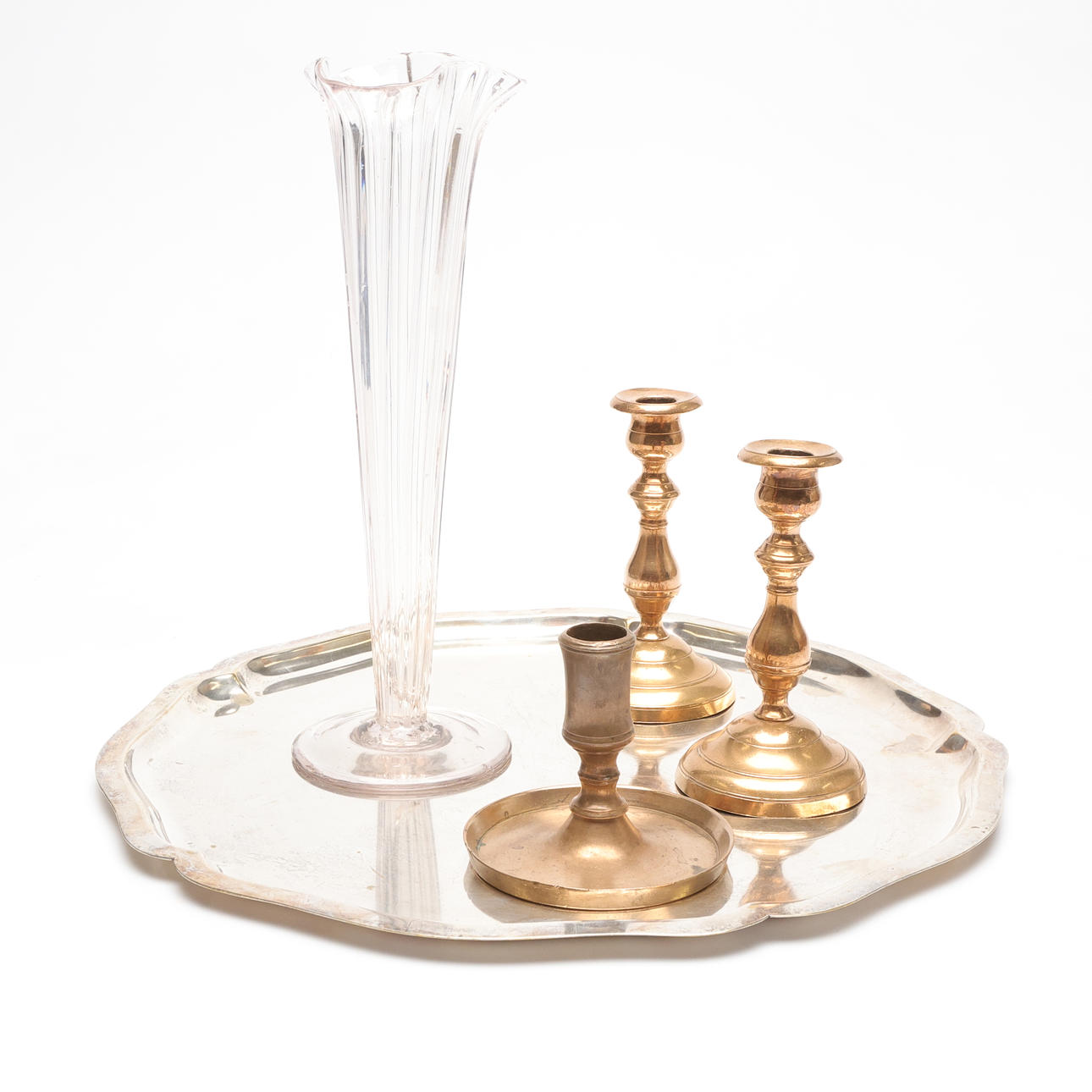 BATCH, 5 pieces, incl. brass.