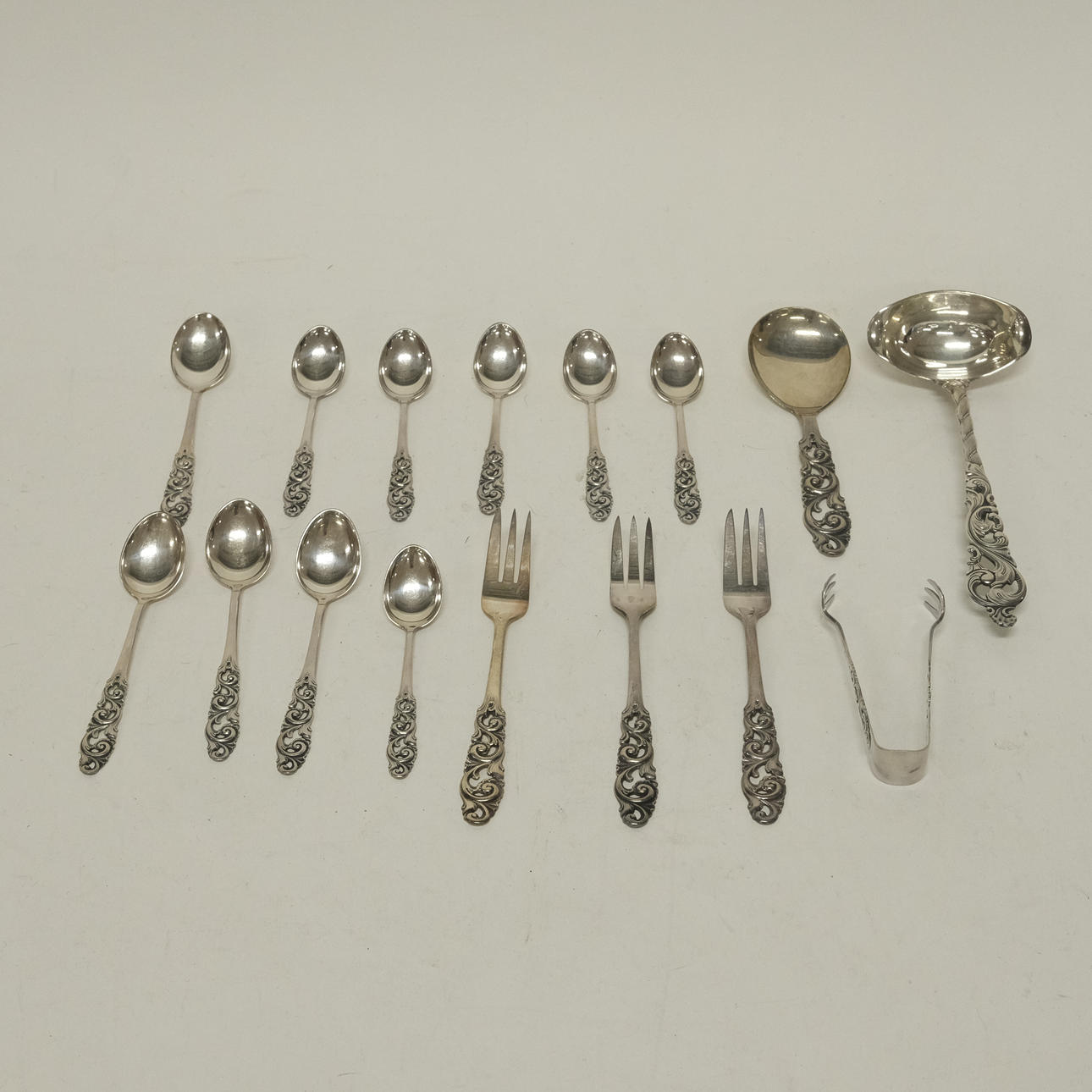 SILVER OBJECTS, “TELEMARK”, NORWAY, 17 PIECES.