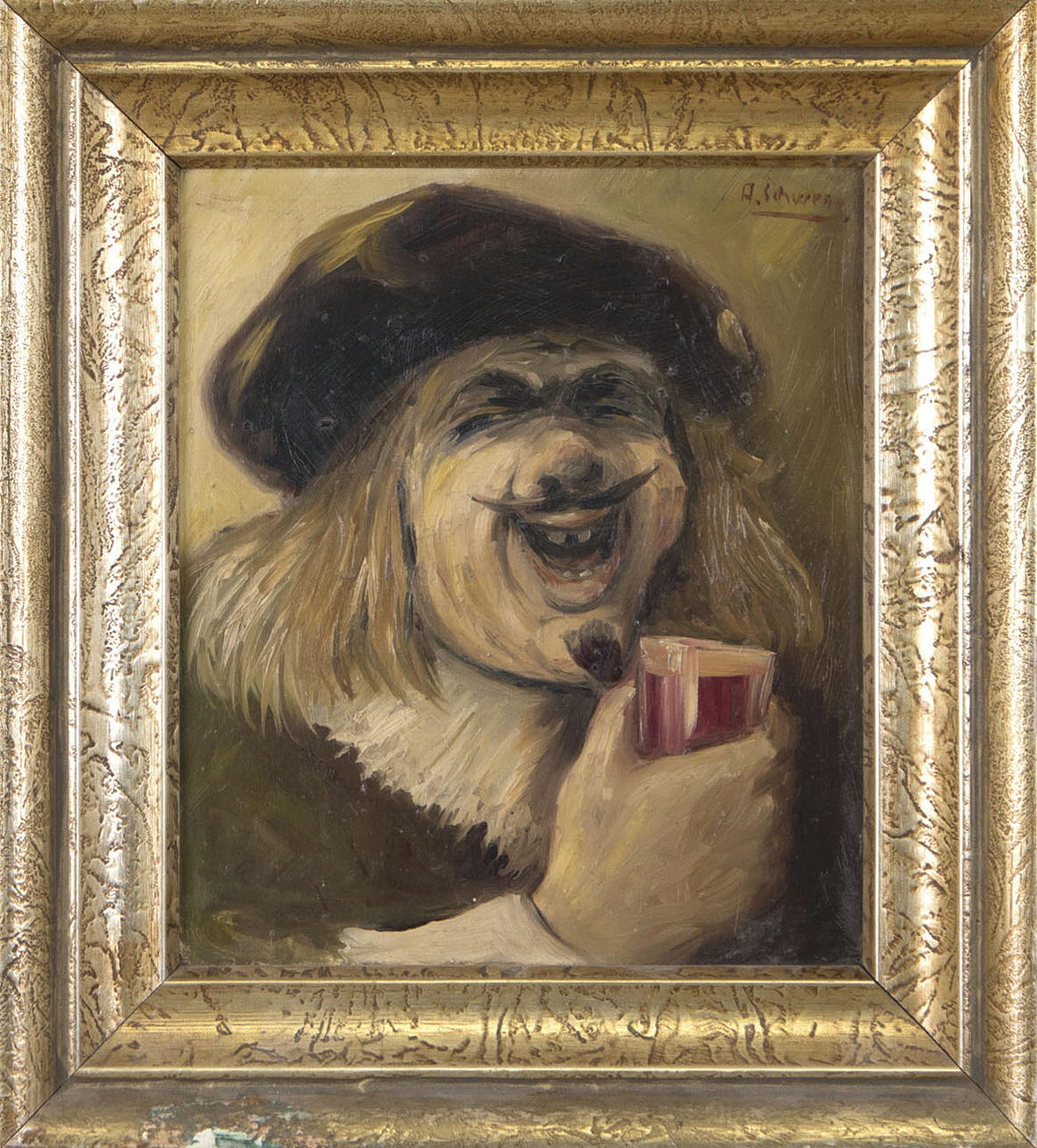 UNBEKANNTER KÜNSTLER. "The Merry Drinker".