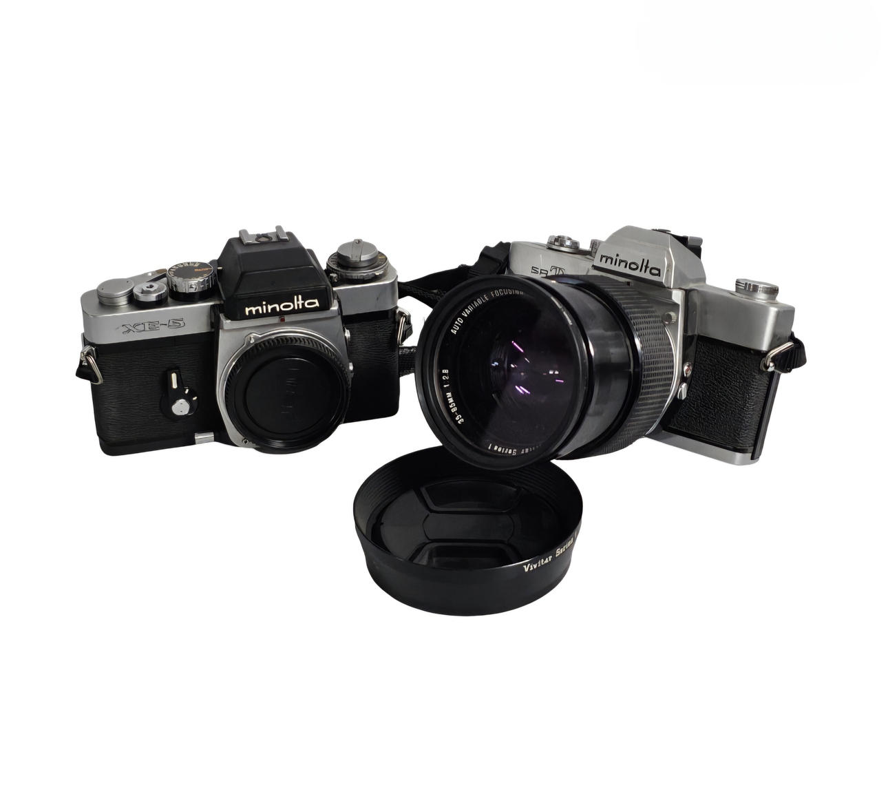 Minolta. Two cameras.