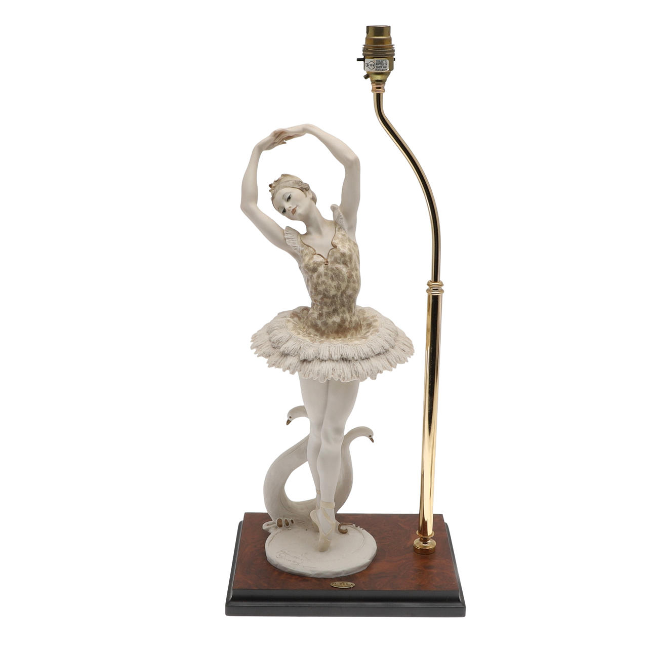 A CAPODIMONTE FLORENCE BALLERINA TABLE LAMP.