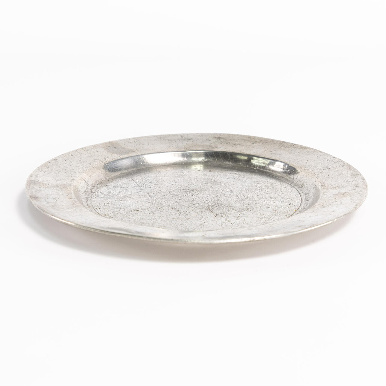 PLATE, pewter, 18th century, Halmstad.
