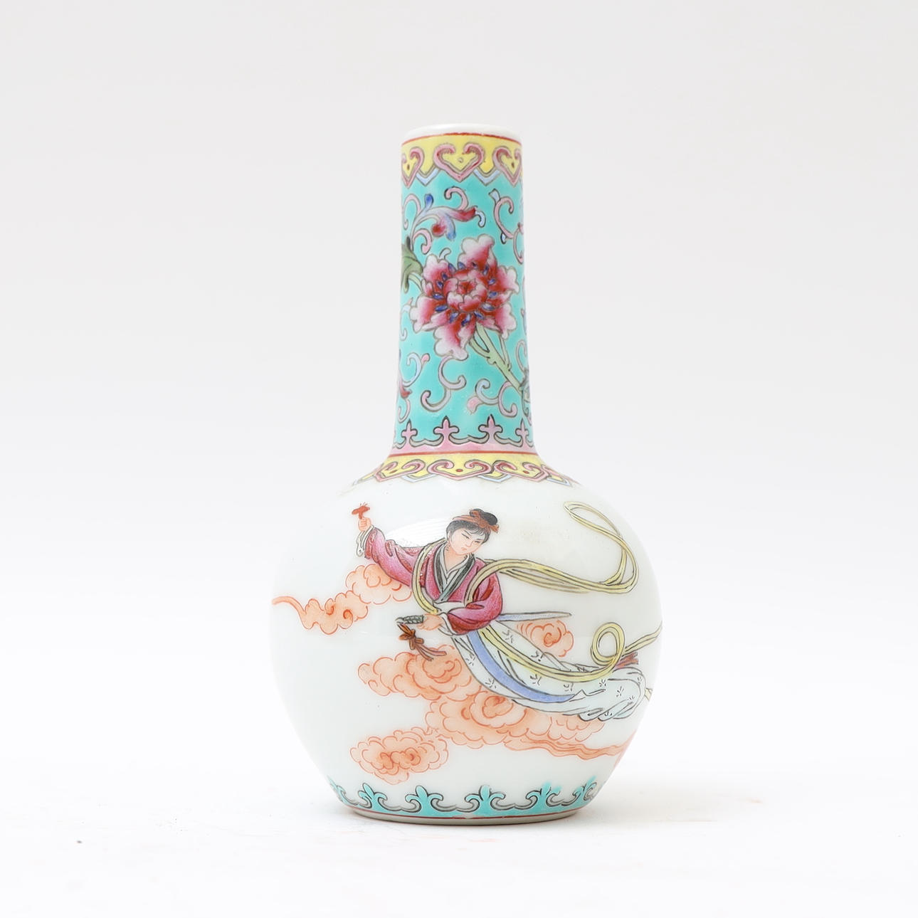 VAS, Kina, 1900-tal, handmålad figurdekor.