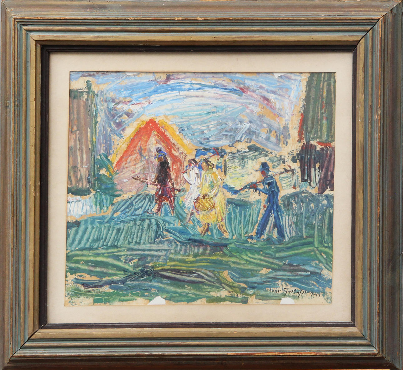 IVAR GUSTAFSSON. OIL, on panel, signed.