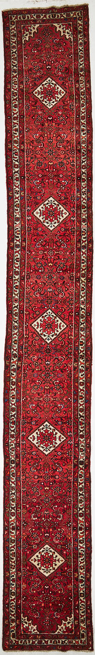 ORIENTAL CARPET, old, gallery, approx 580x80 cm.