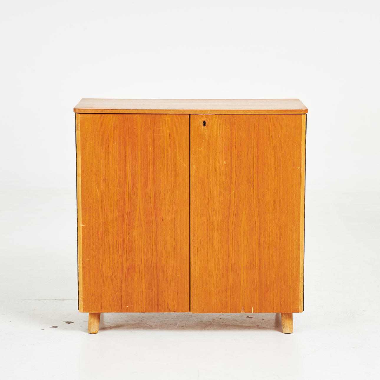 CABINET, 1960s, teak veneer.