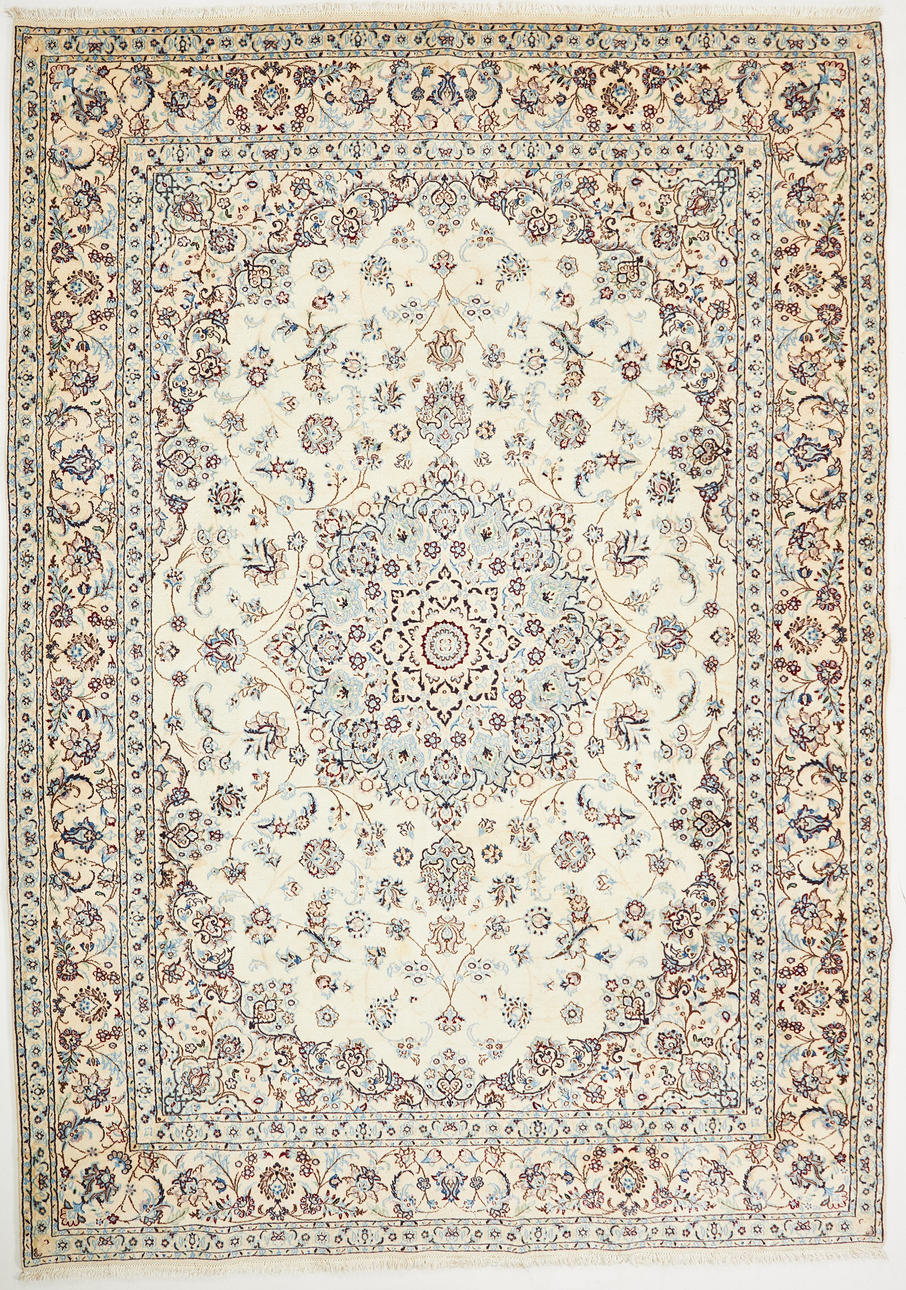 ORIENT CARPET, Nain, silk insert, so called 9LAA, approx. 340x240 cm.