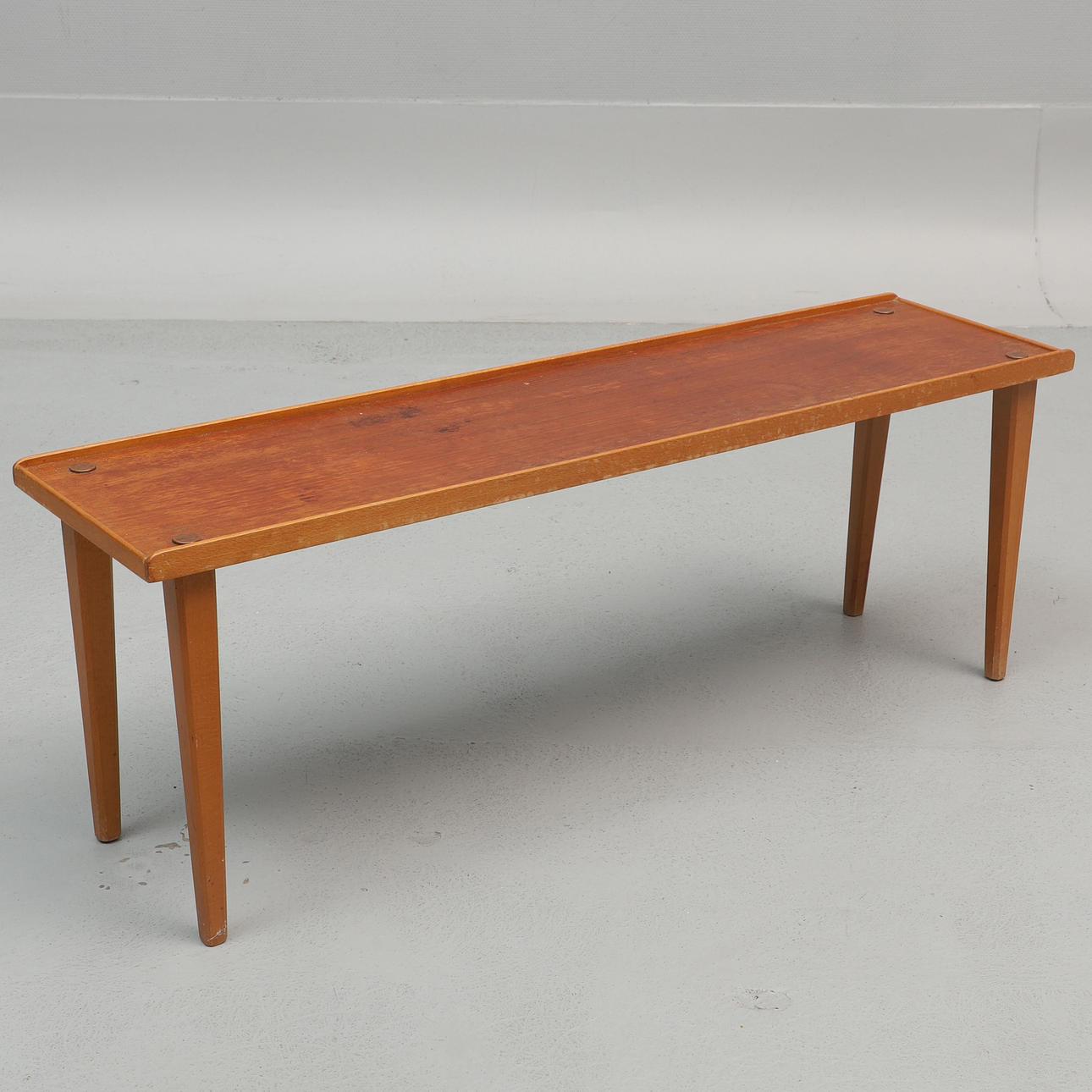 A teak flower table, 1950s/60s.