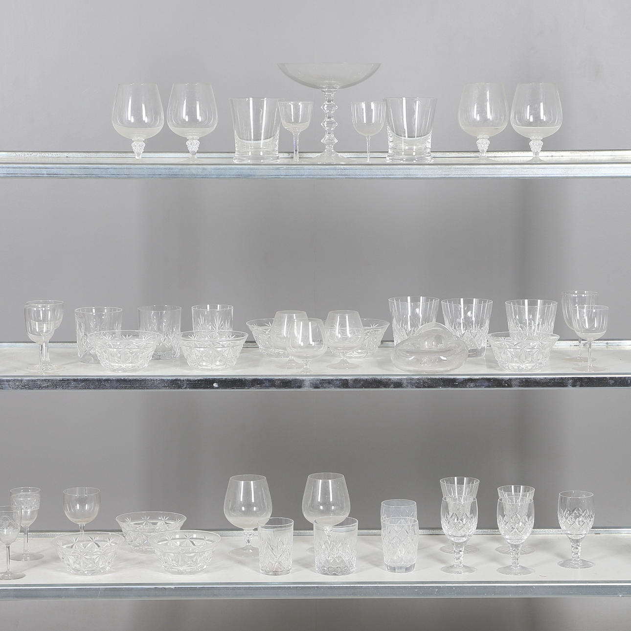 A QUANTITY OF GLASS.