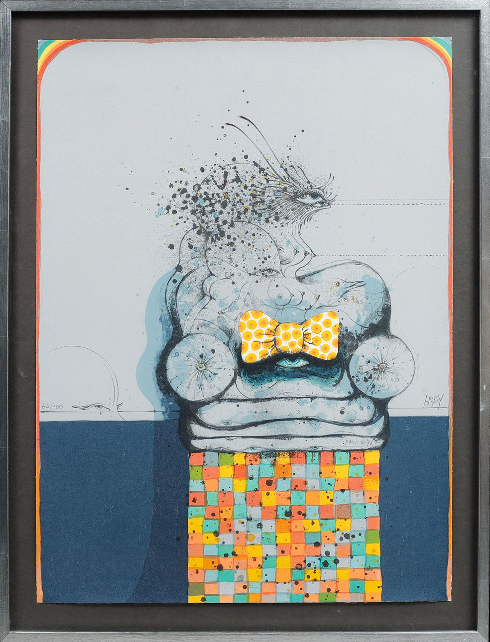 ARDY STRÜWER. Lithograph in colours, signed and numbered 65/100.