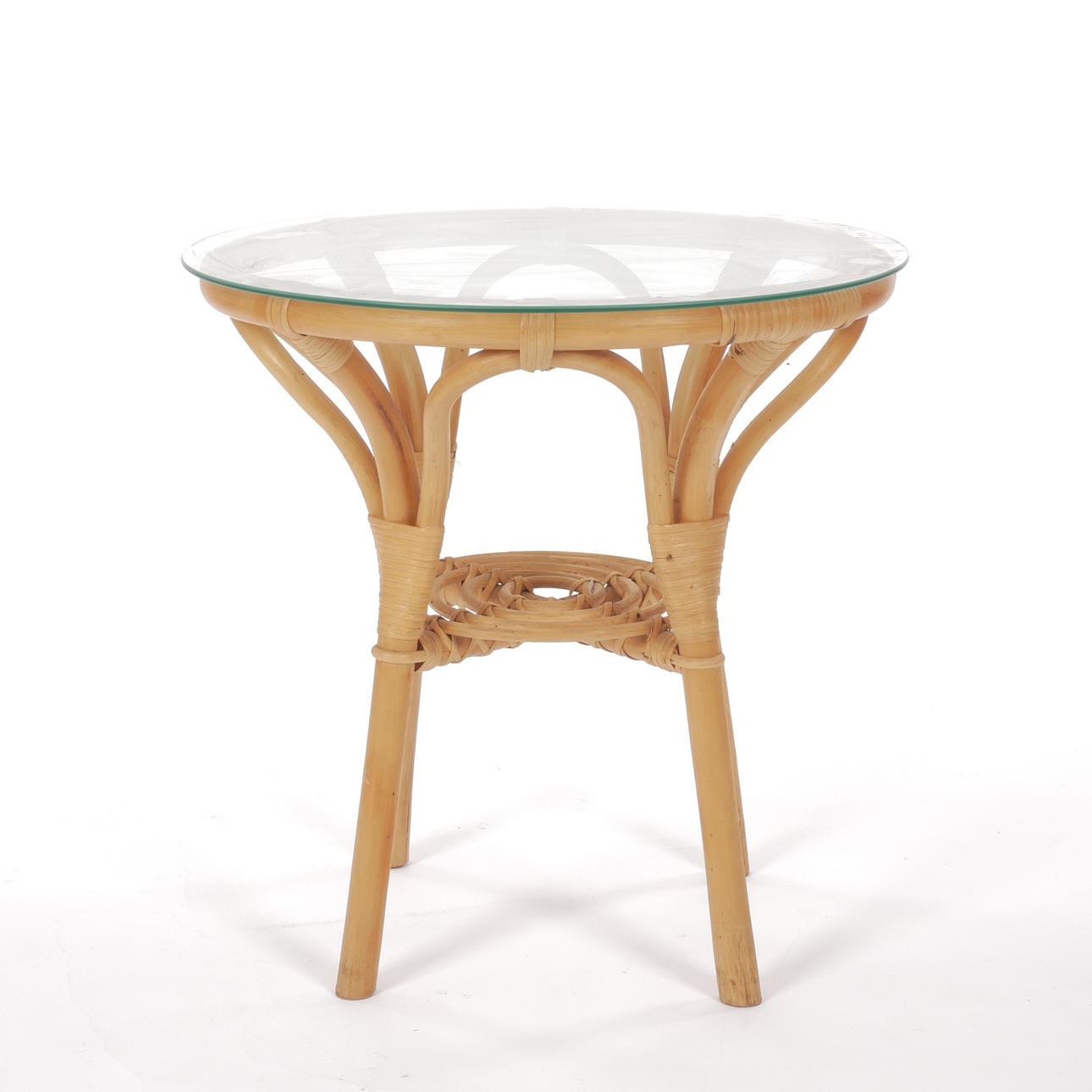 COFFEE TABLE, bamboo and rattan.