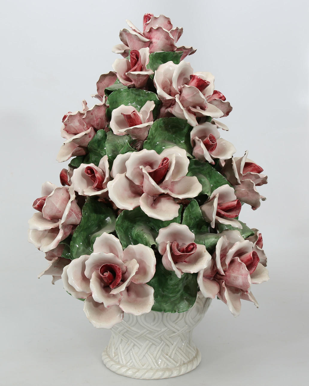 BORDSDEKORATION, porslin, Italien, 1900-talets andra hälft.