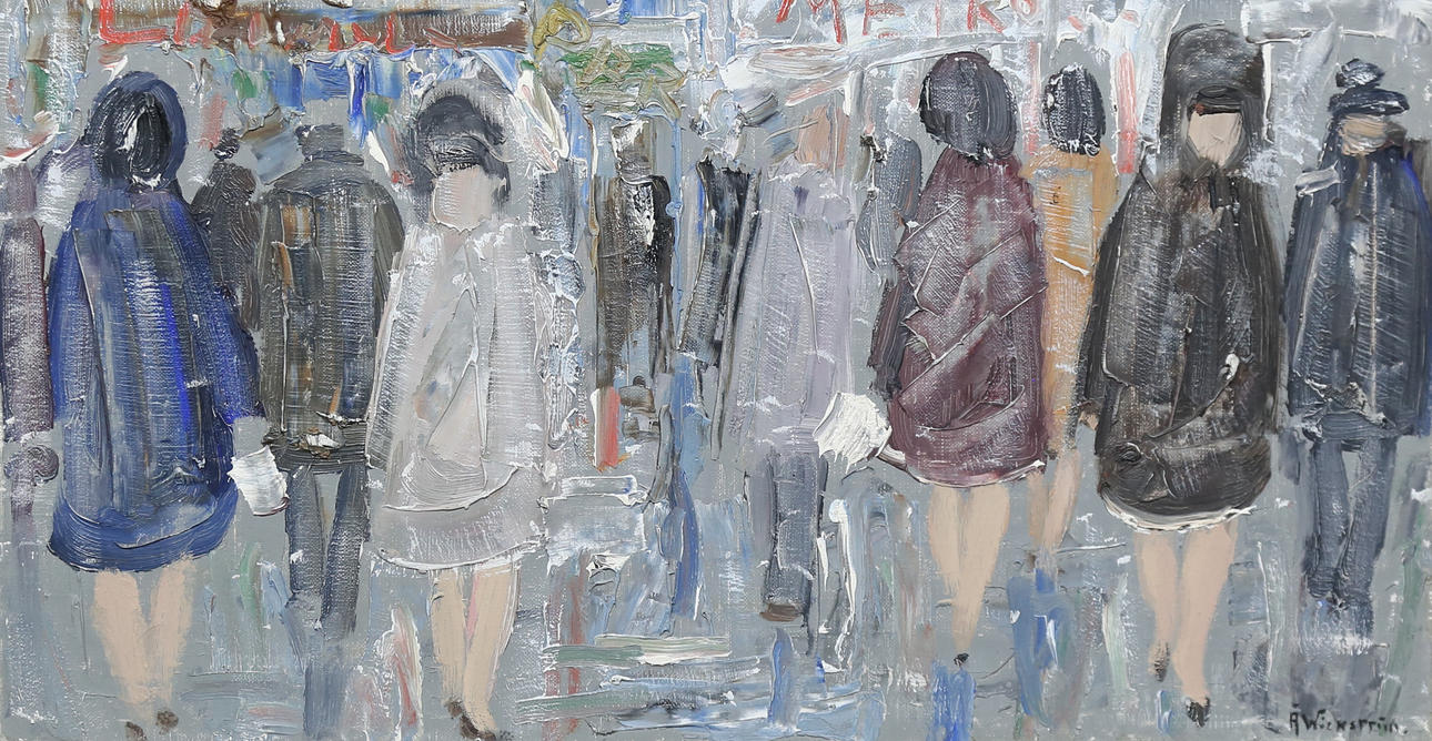 ÅKE WIKSTRÖM. oil on canvas, signed.