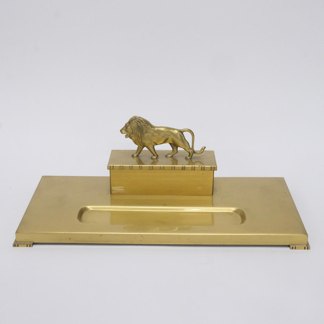 INK STAND, BRUSHED BRONZE.