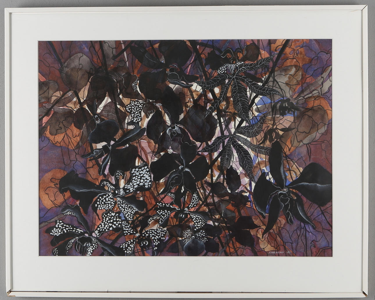 CAROLA LIND. Akvarell, signerad, daterad -85.