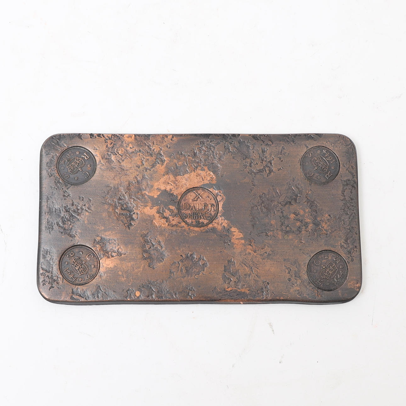 PLÅTMYNT, X daler silfmynt 1644 , kopia.