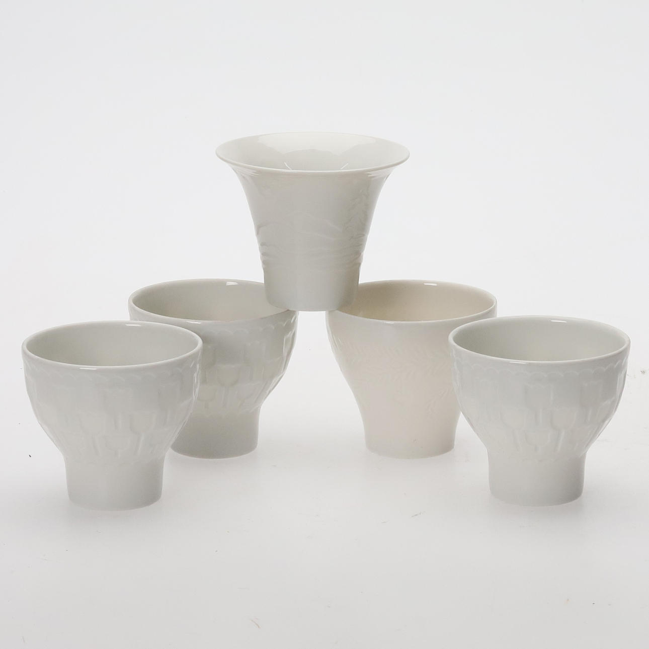 GUNNAR NYLUND. LIGHT LANTERNS. 5 pcs. Porcelain, Rörstrand.