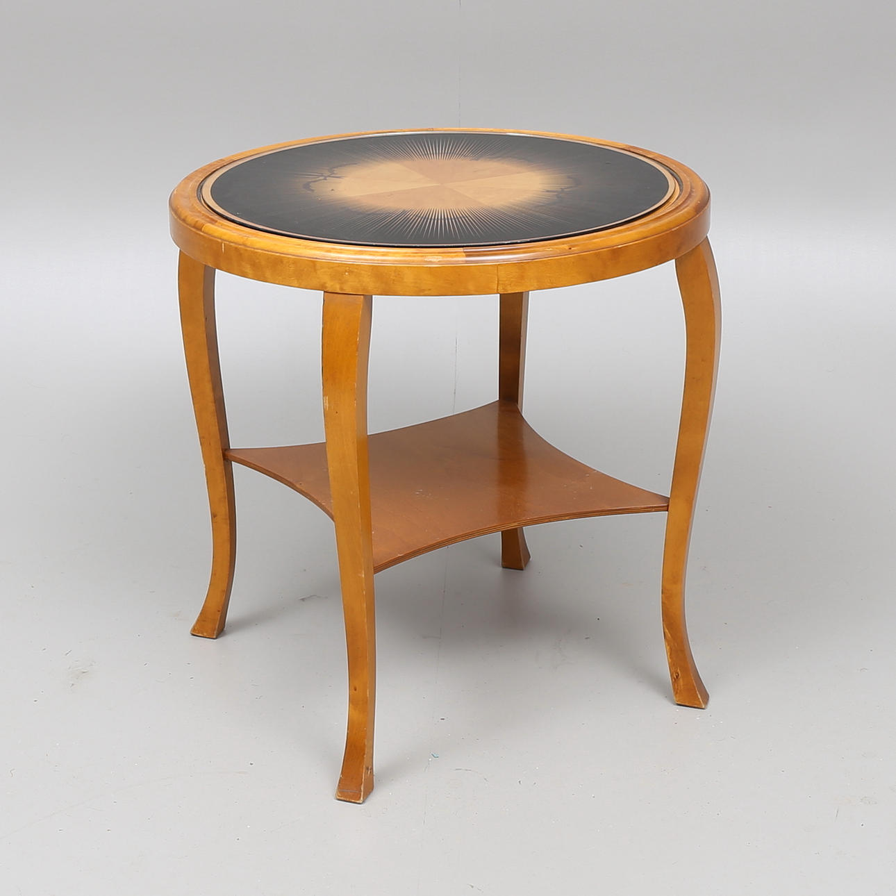 BORD, med hylla och glasskiva, 1940/50-tal.