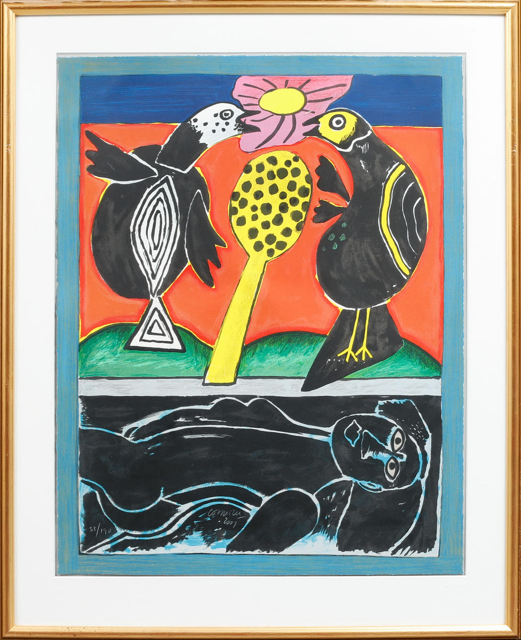 BEVERLOO CORNEILLE. Composition, lithograph in colours, signed and numbered 53/190.