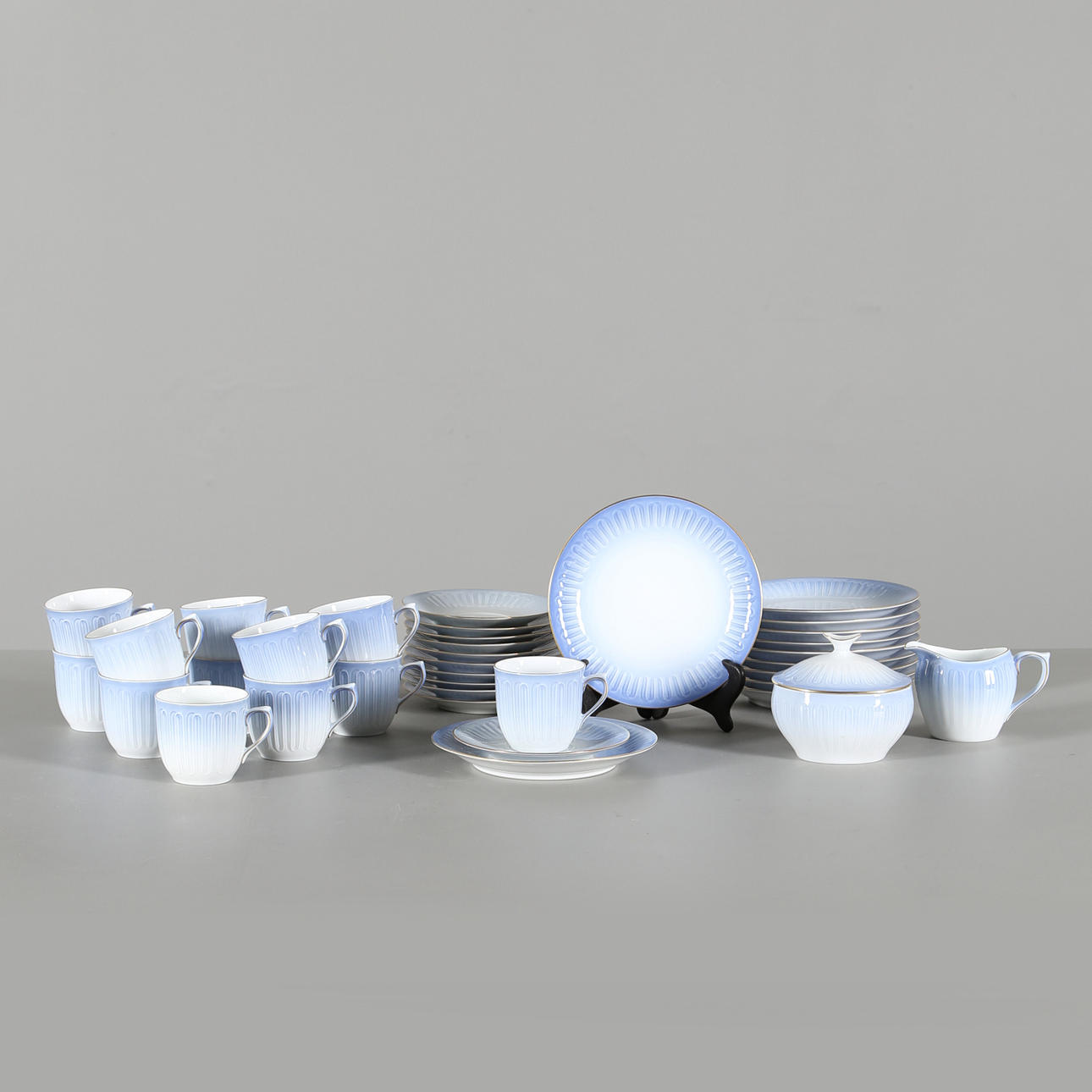 KAFFESERVIS, 36 delar, porslin, "Ballerina" Bing & Gröndahl, Danmark.
