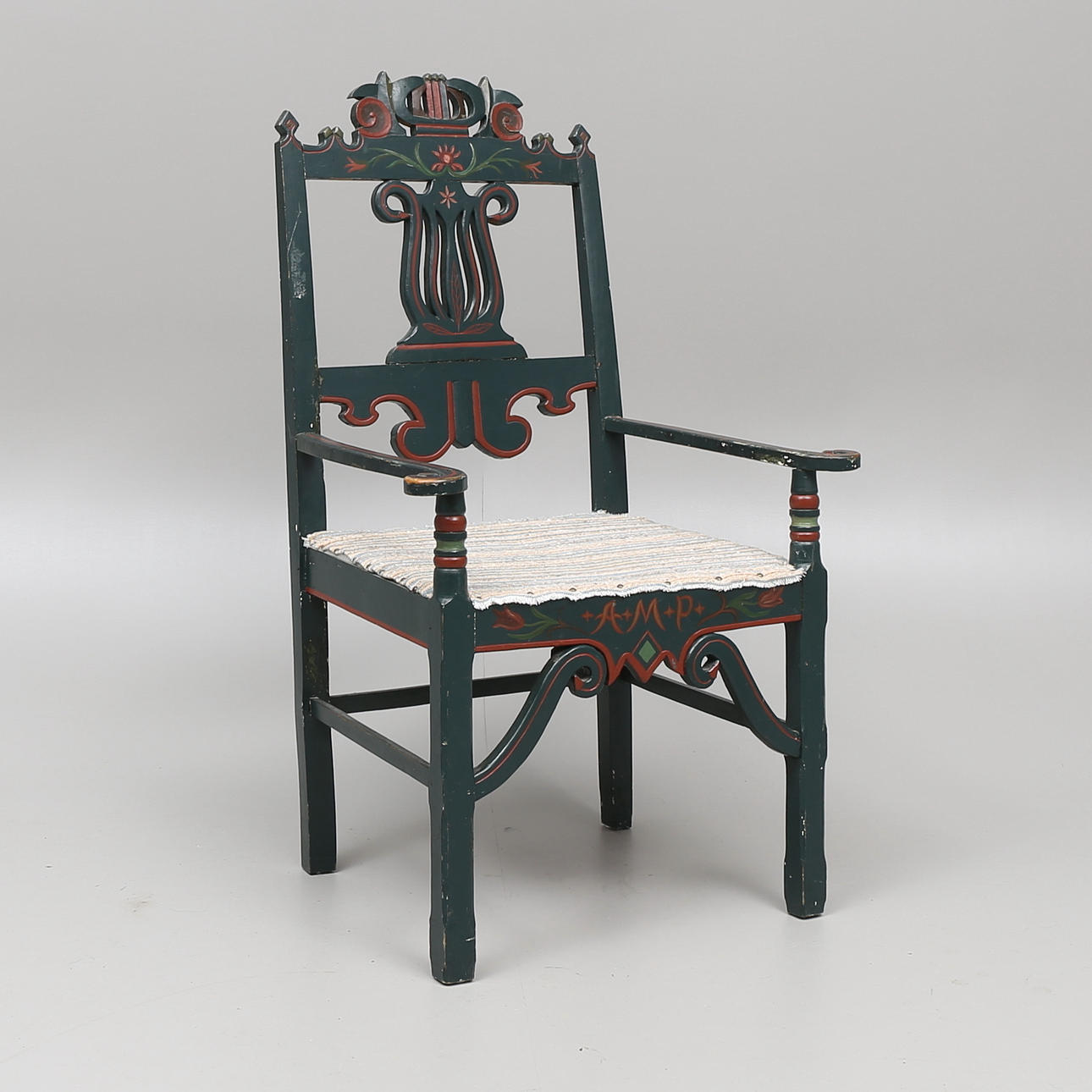 KARMSTOL, allmoge, 1800/1900-tal.