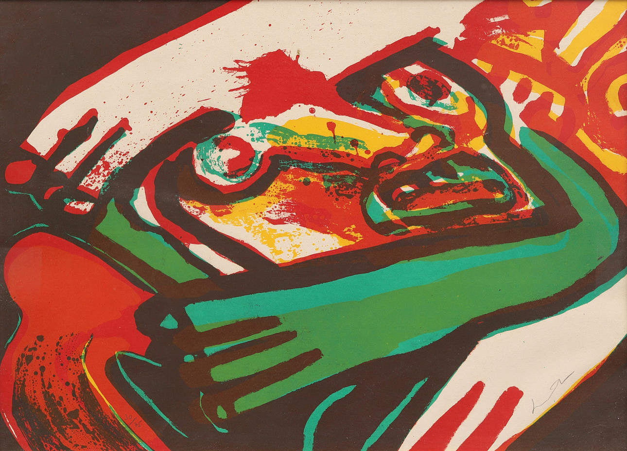 BENGT LINDSTRÖM. Lithograph, signed and numbered 30/75.