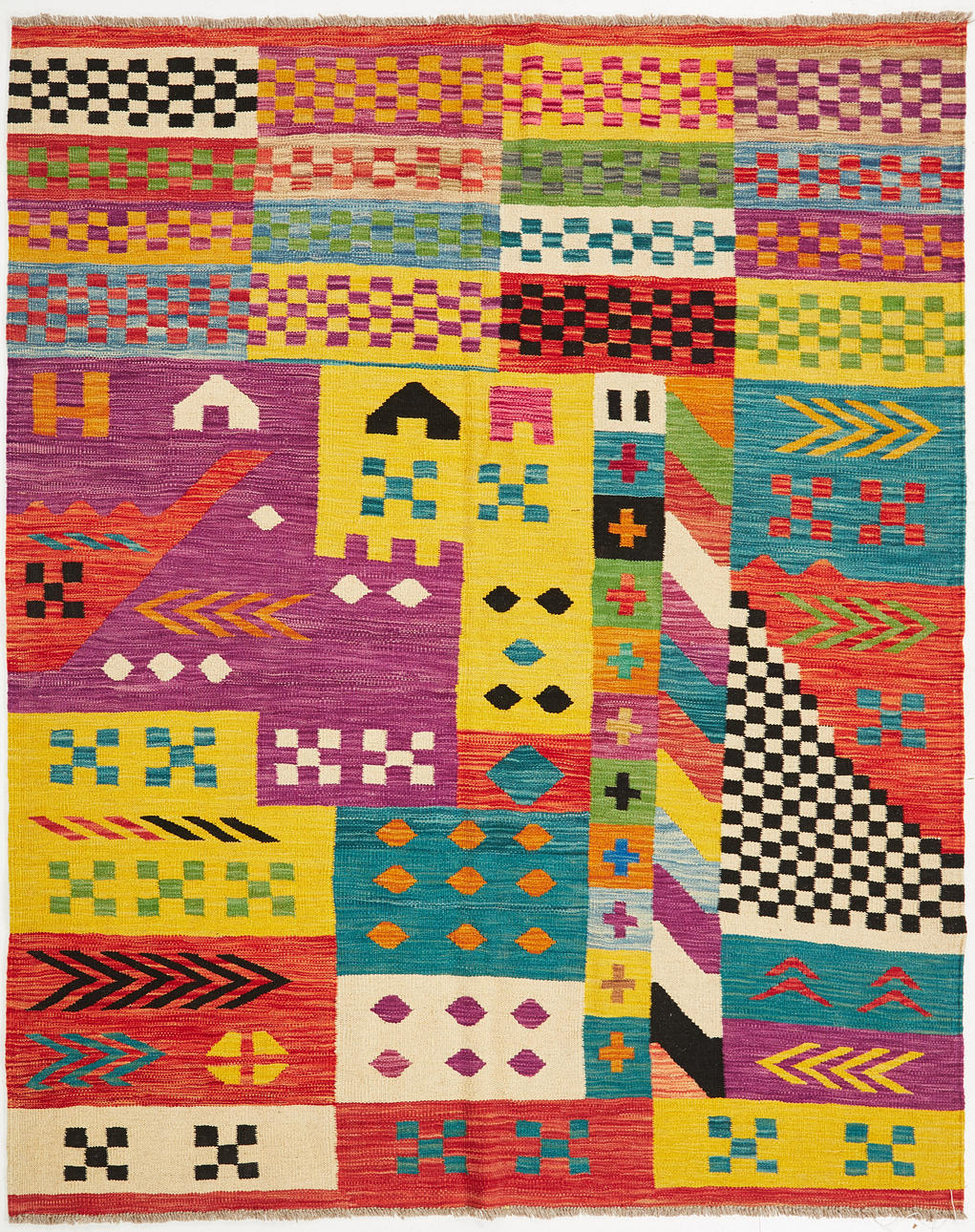 KELIM. Ull, samtida, ca 198x160 cm.