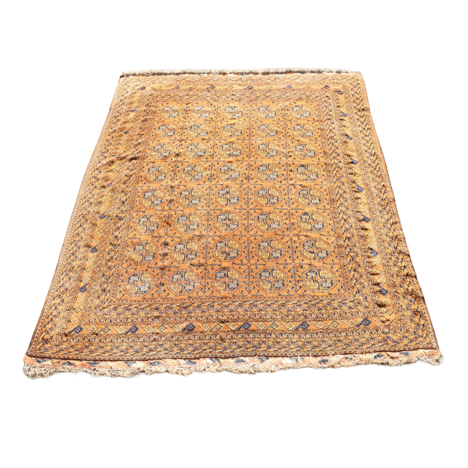 AFGHAN BOKHARA WOOL CARPET.