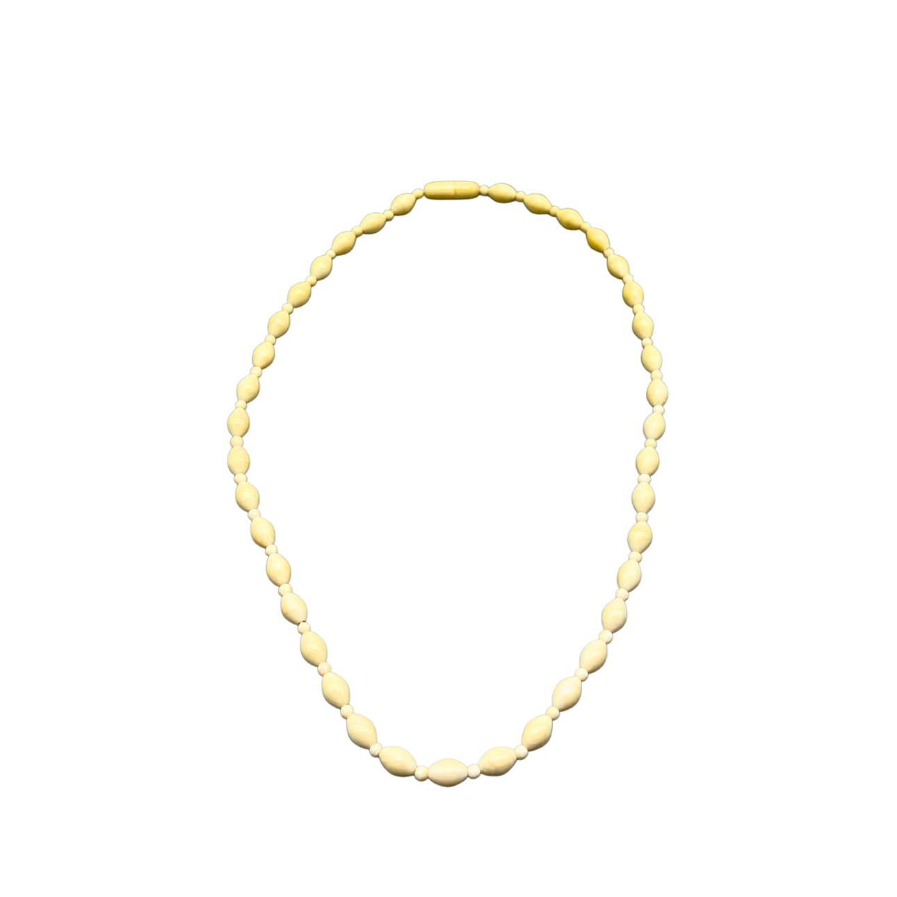 SMALL BONE NECKLACE WITH SCREW CLASP.