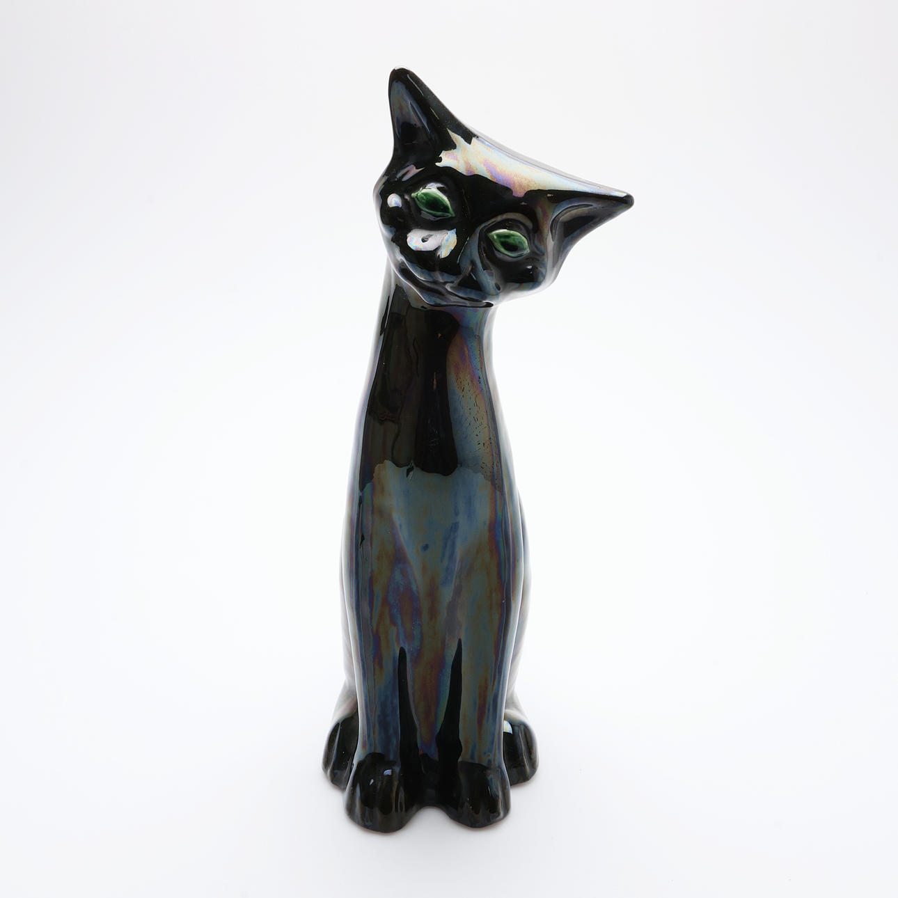 C. H. BRANNAM DEVON POTTERY MODEL OF A CAT. Ceramics & Porcelain ...