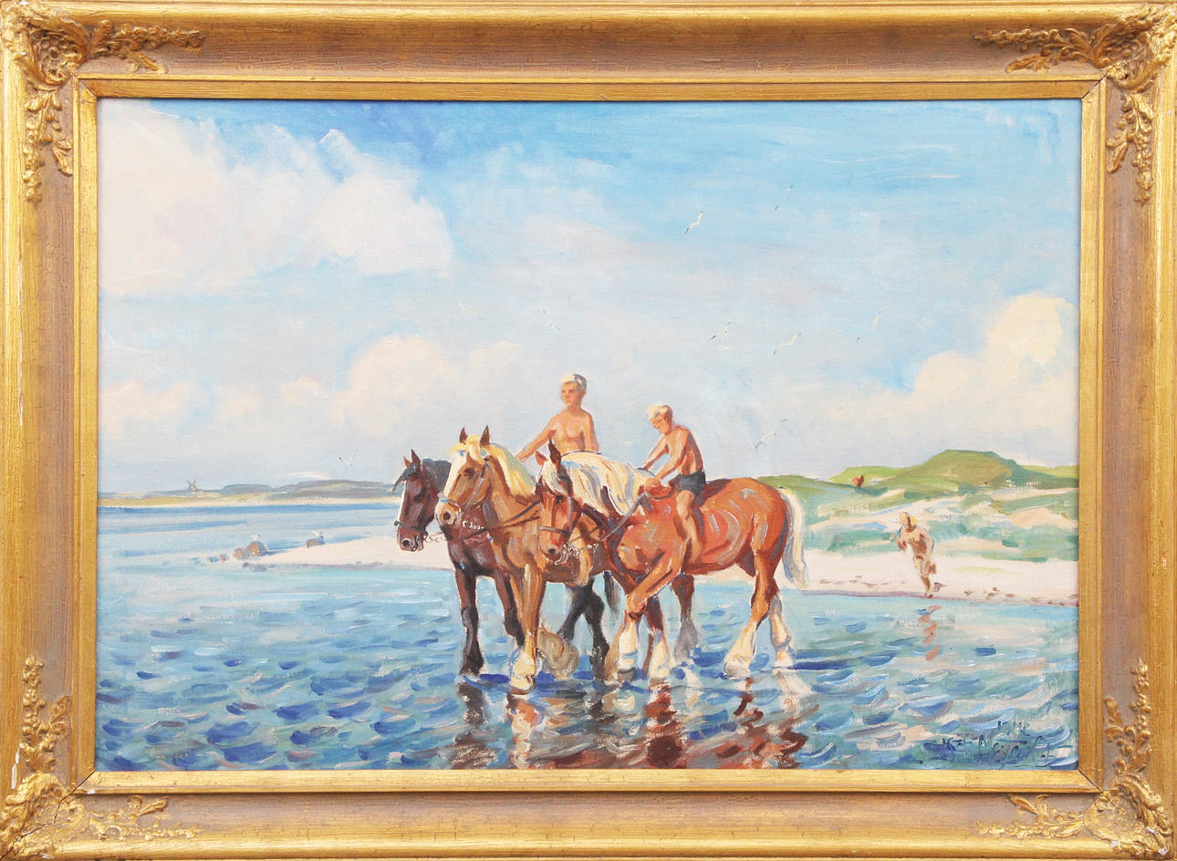 JOHAN MEYER ANDERSEN. OIL, on canvas, signed, 1946.