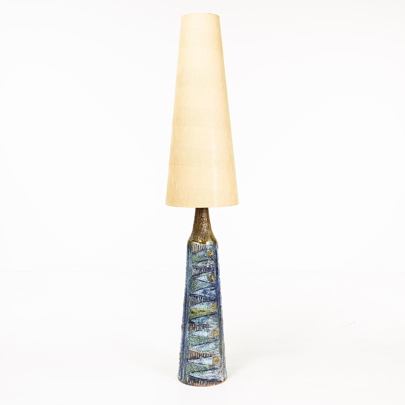 JANE WÅHLSTEDT. Floor lamp, ceramic, signed.