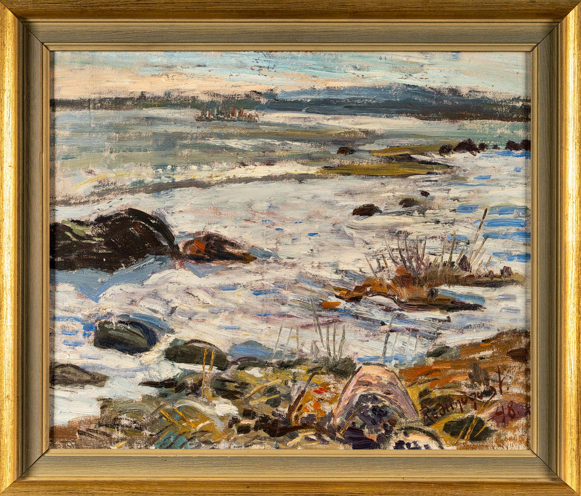 RAGNAR LINDQUIST. Oil on canvas.