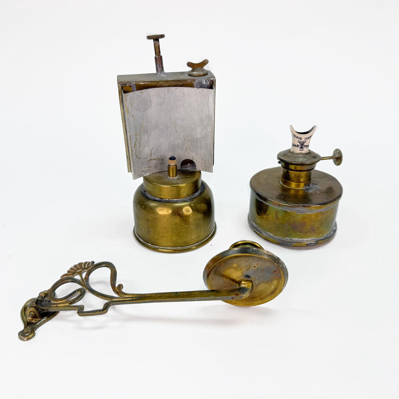 BURNER, candle holder, brass 1900's.