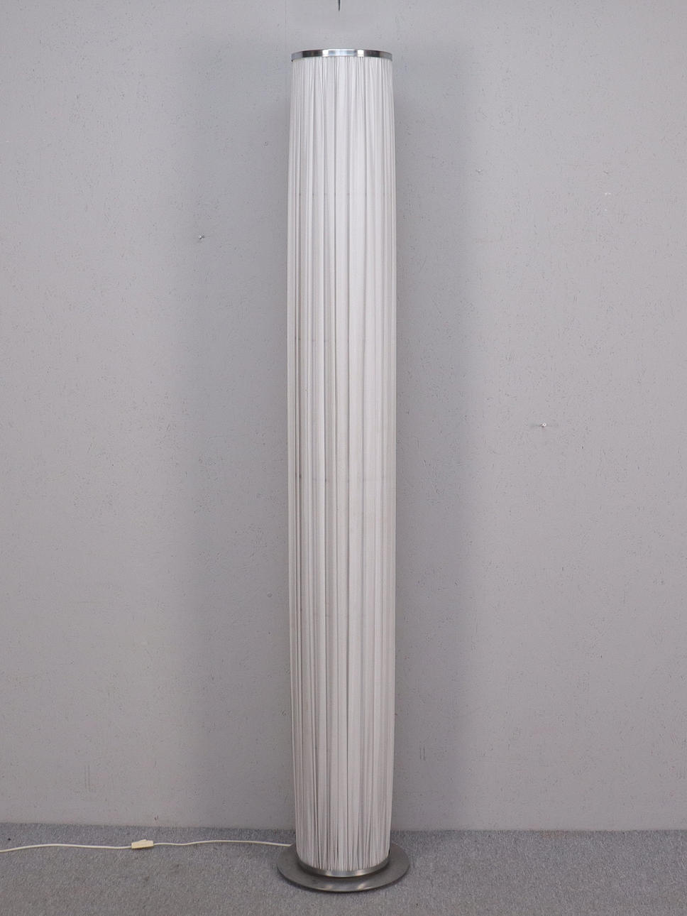 FLOOR LAMP, metal frame covered with textile.