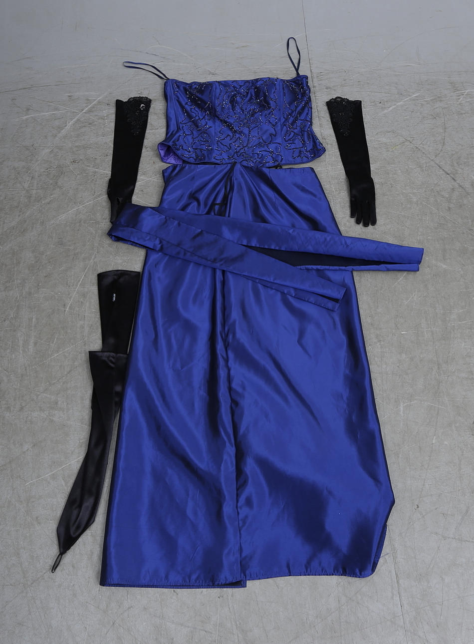 mock neck a line dress Darya Mock Neck Printed Maxi Dress A-Line Short Sleeve main image 1