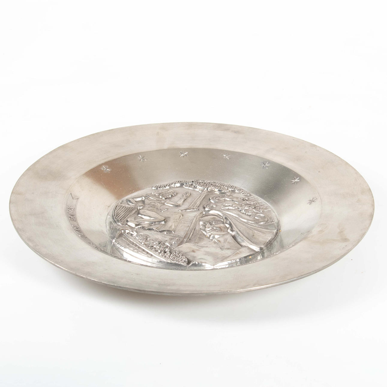PEWTER DISH, YSTADTENN.