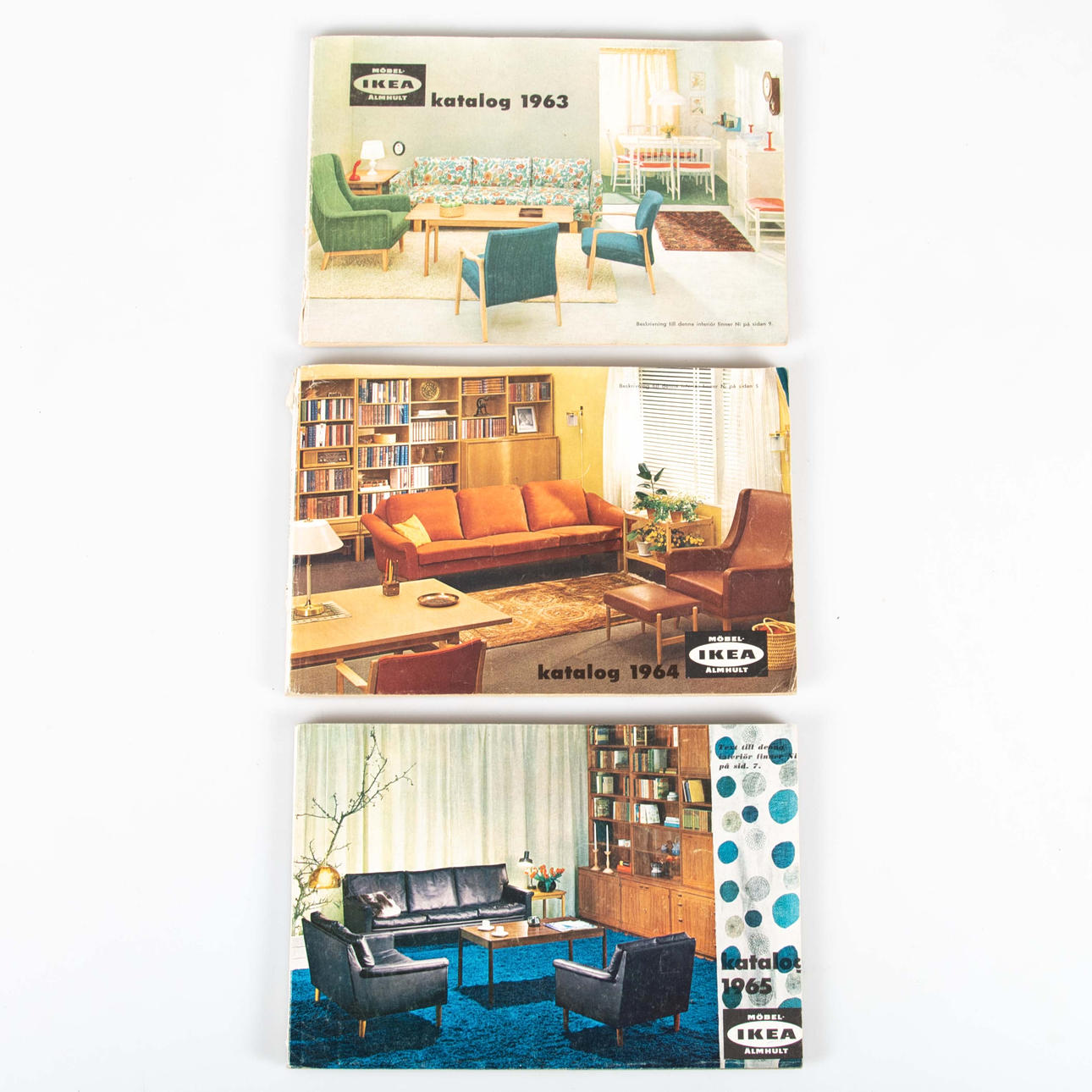 IKEA CATALOGUE 1963-1965, 3 pcs.